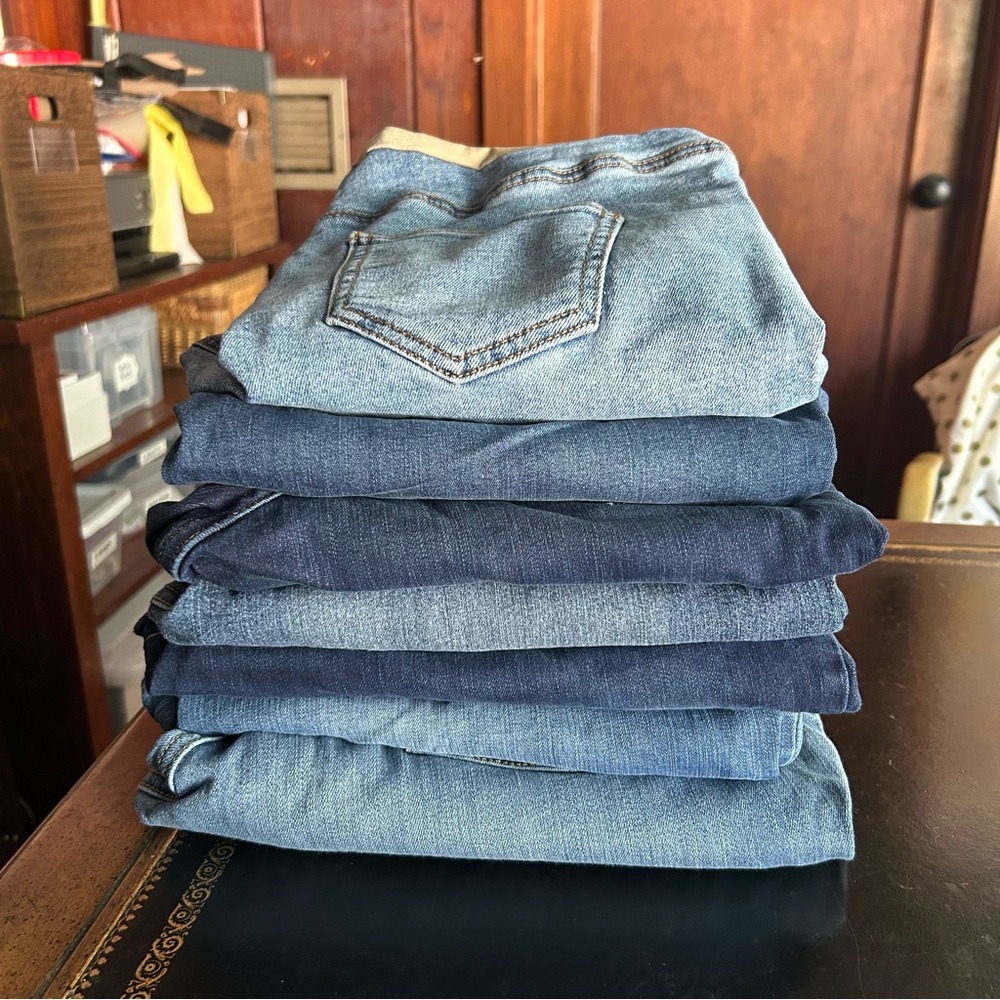 Maternity Jeans Lot - 7 pairs (sizes 8-14)